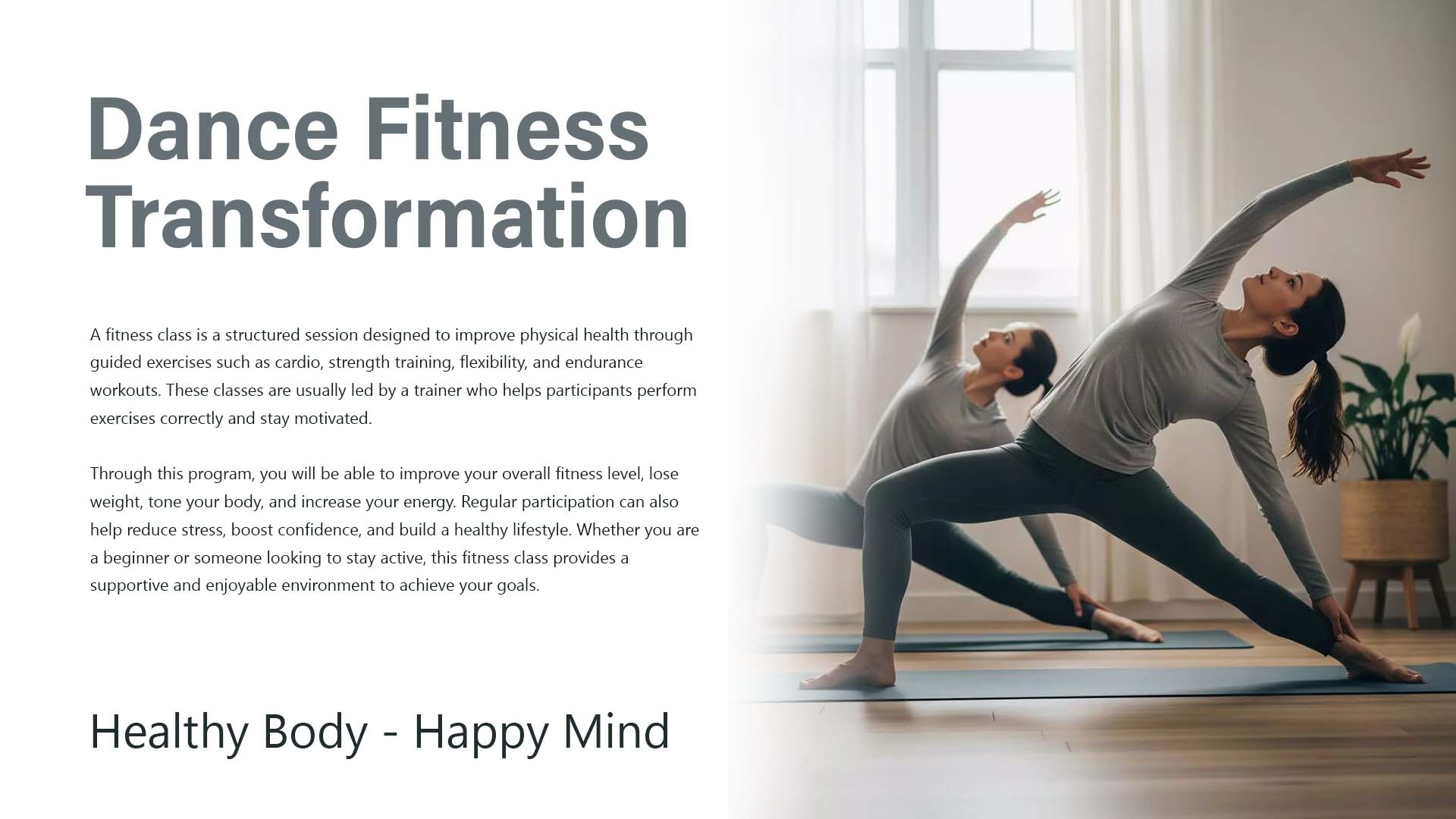 Dance Fitness Transformation Group 01 - Aug 15, 2026