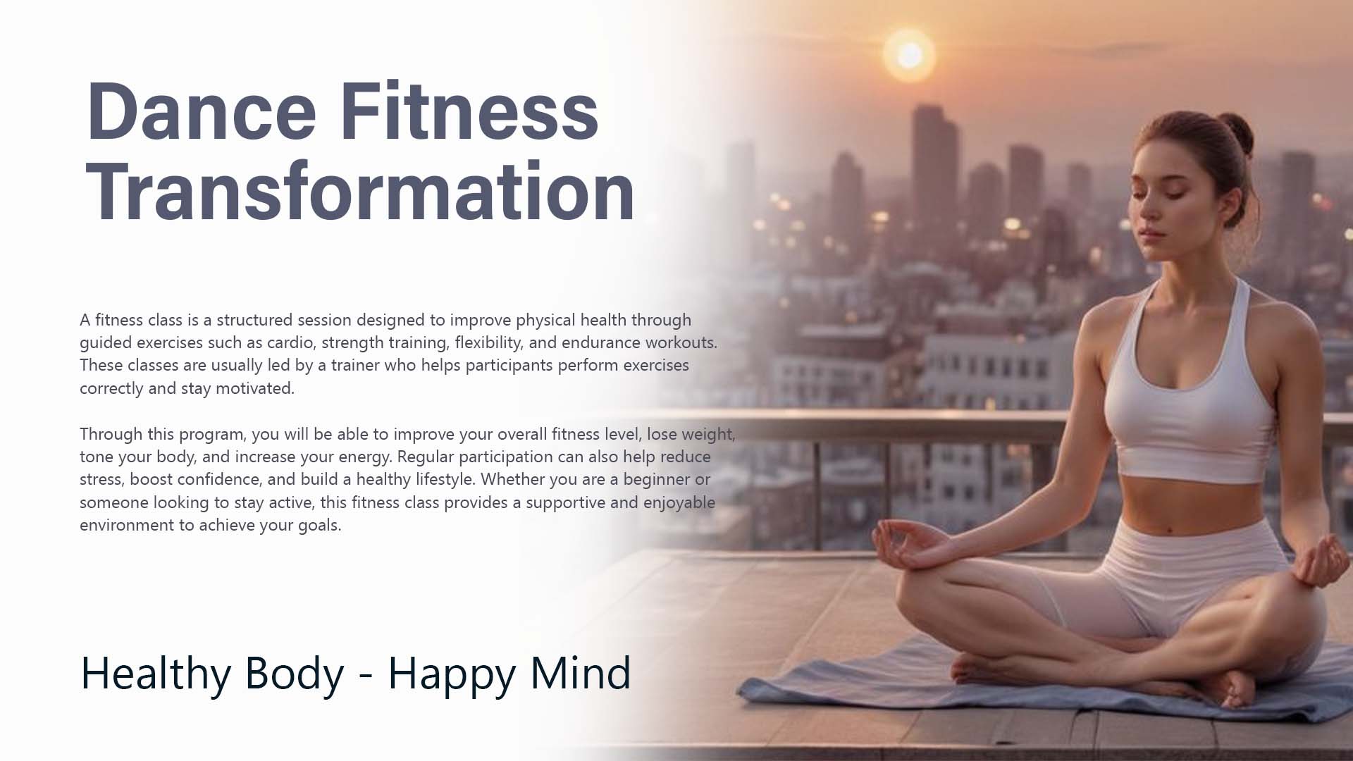 Dance Fitness Transformation Group 01 - Aug 26, 2026