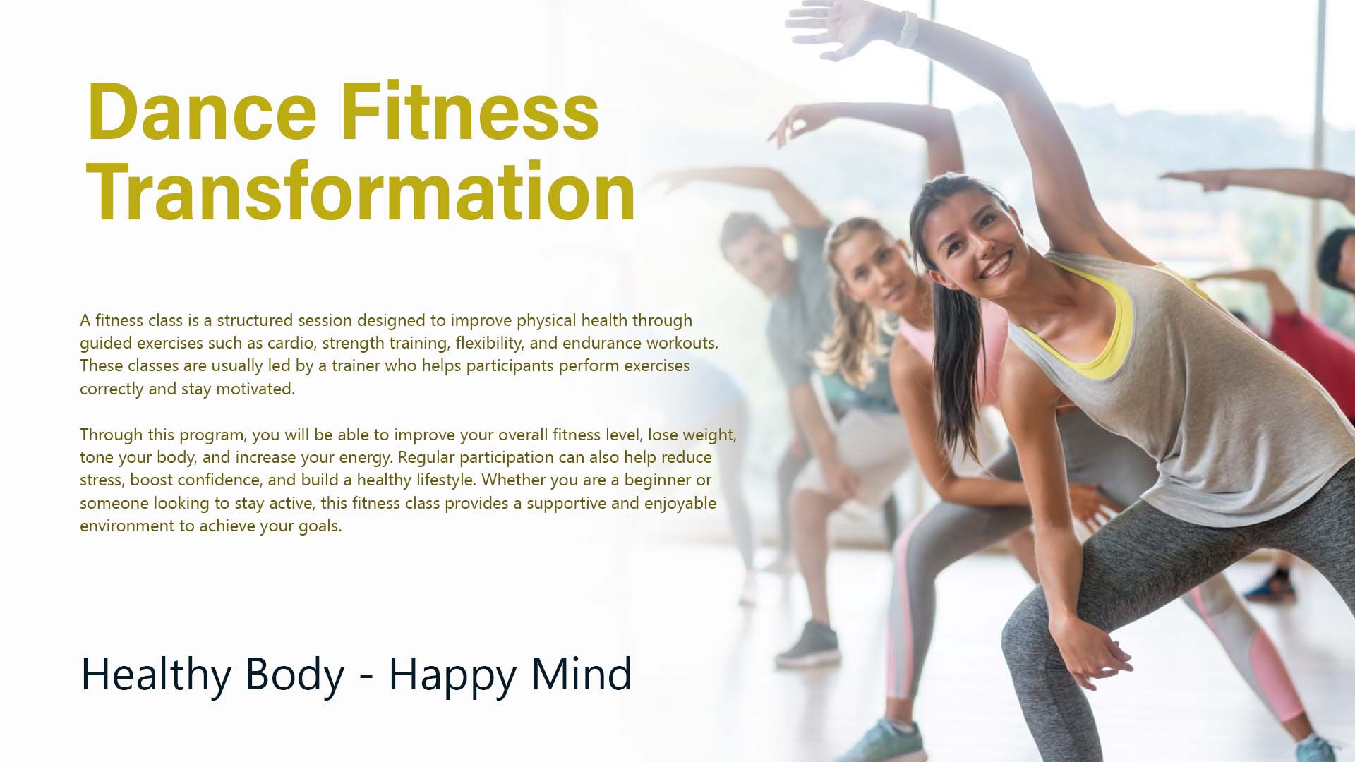 Dance Fitness Transformation Group 01 - Sep 09, 2026