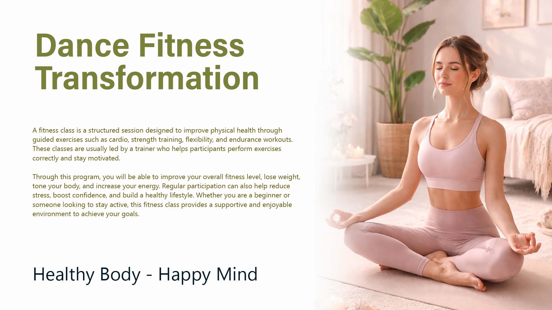 Dance Fitness Transformation Group 01 - Sep 30, 2026