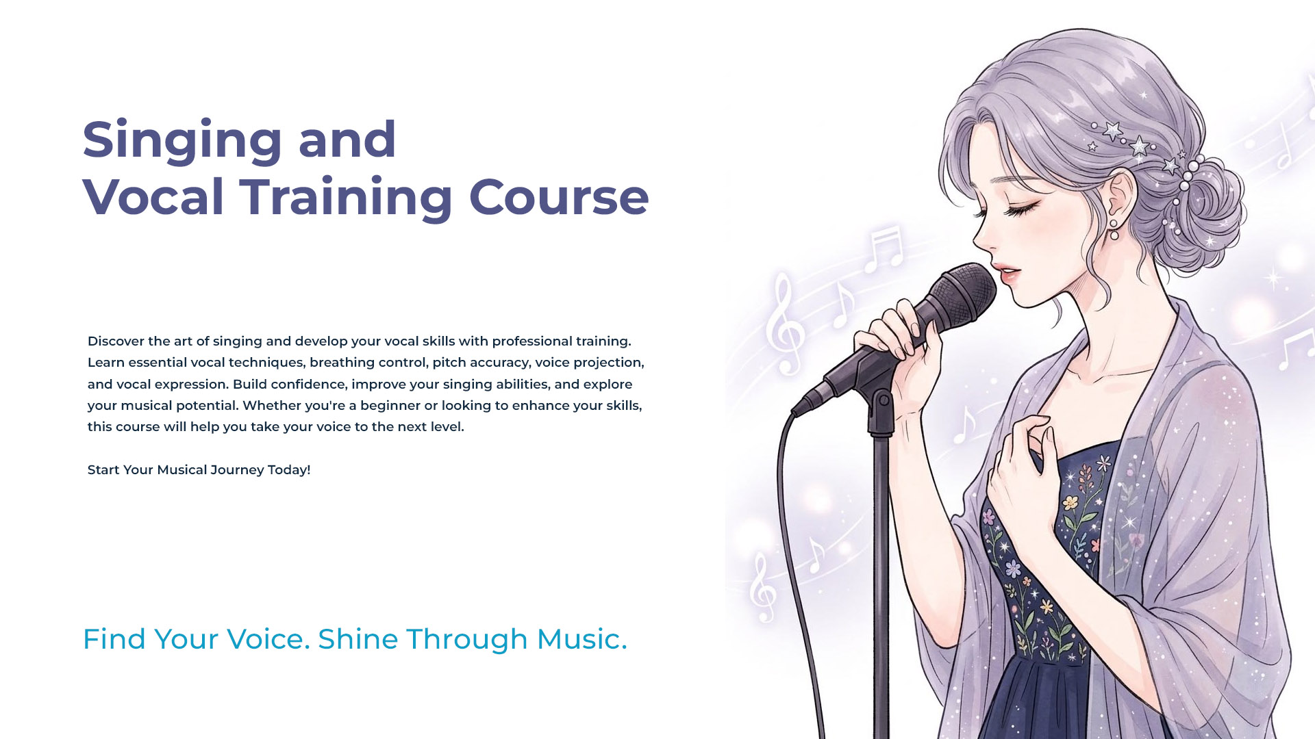Singing and Vocal Training Course Group 01 - Jan 2, 2027