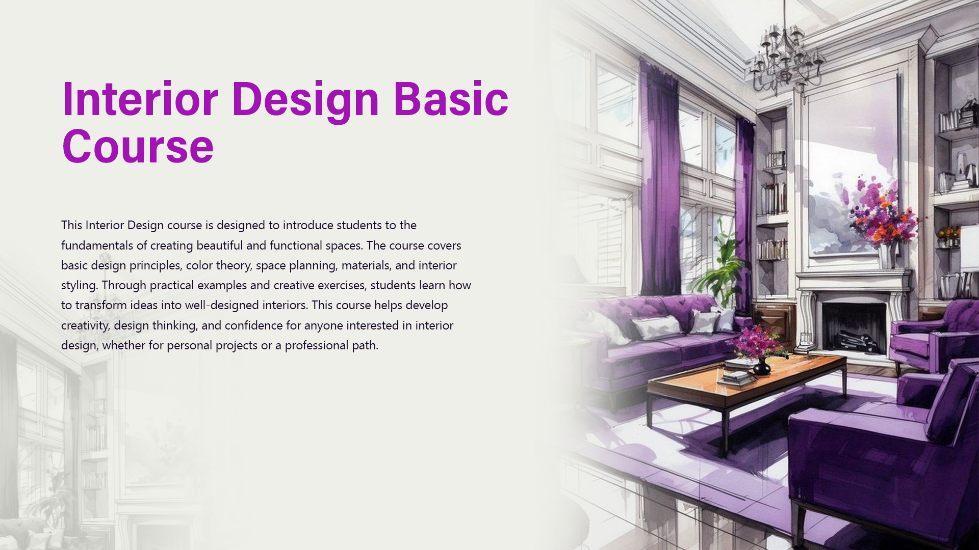 Interior Design Basic Course