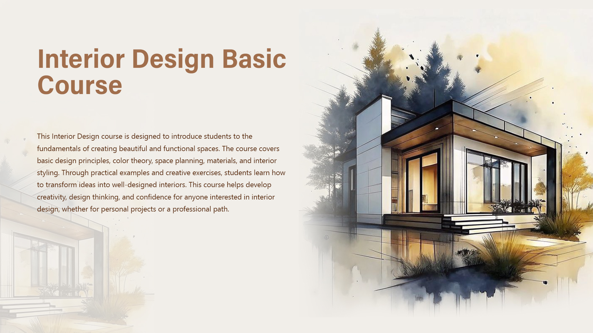Interior Design Basic Course