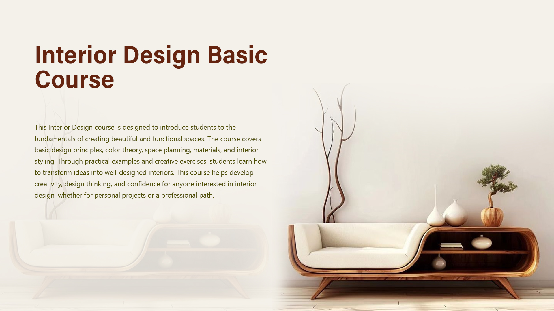Interior Design Basic Course