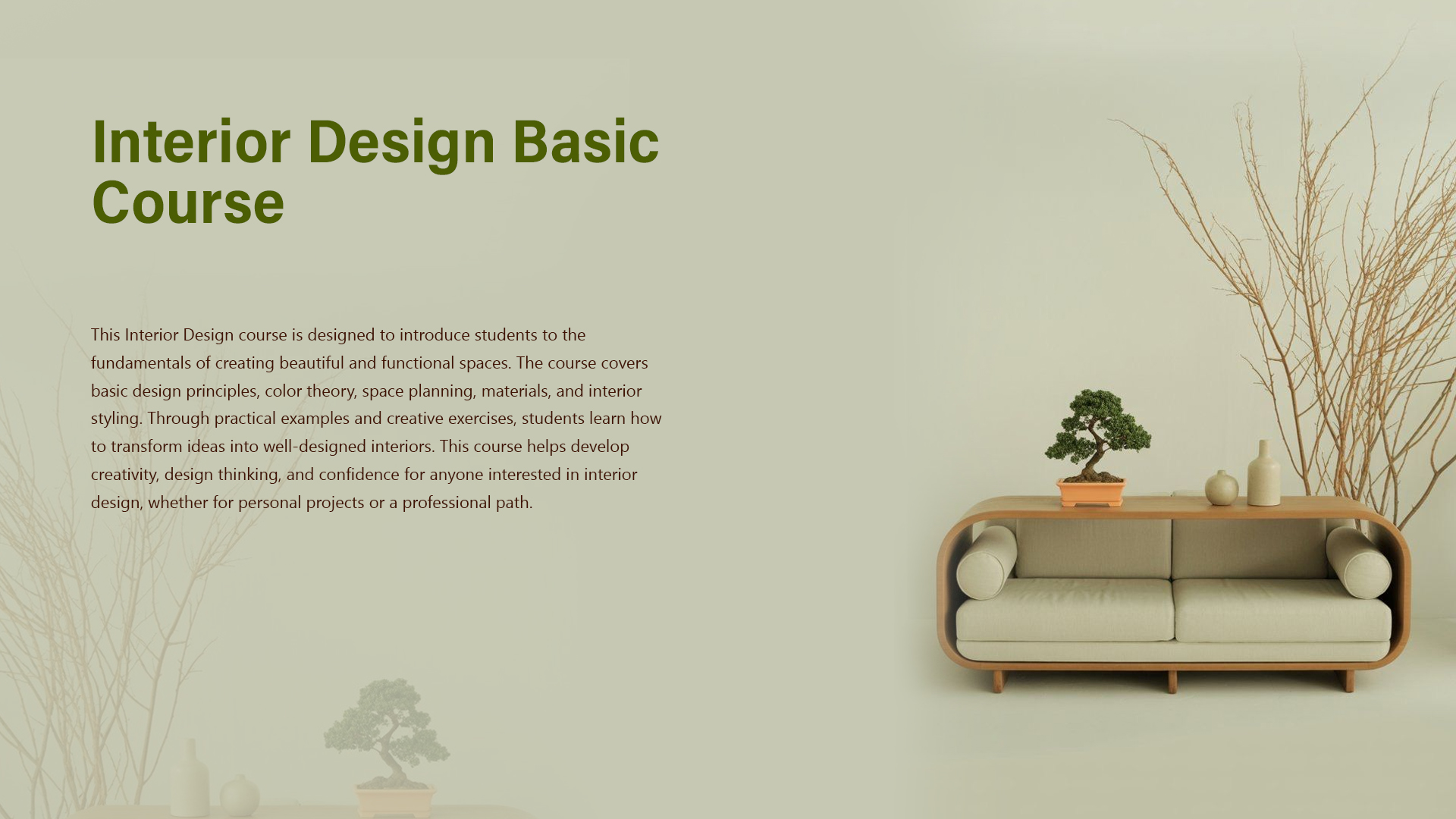 Interior Design Basic Course