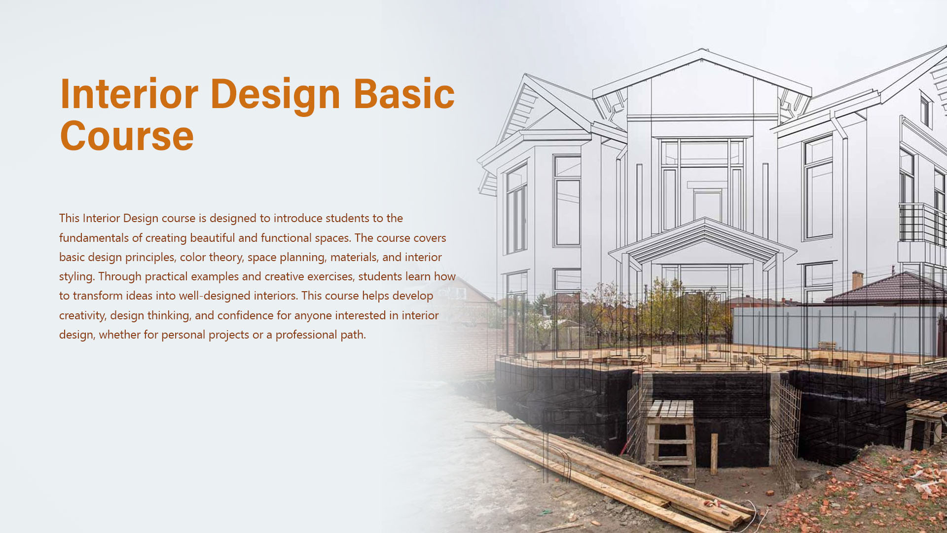 Interior Design Basic Course