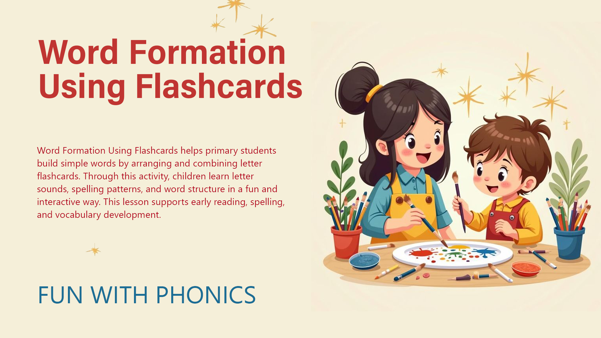 Word Formation Using Flashcards