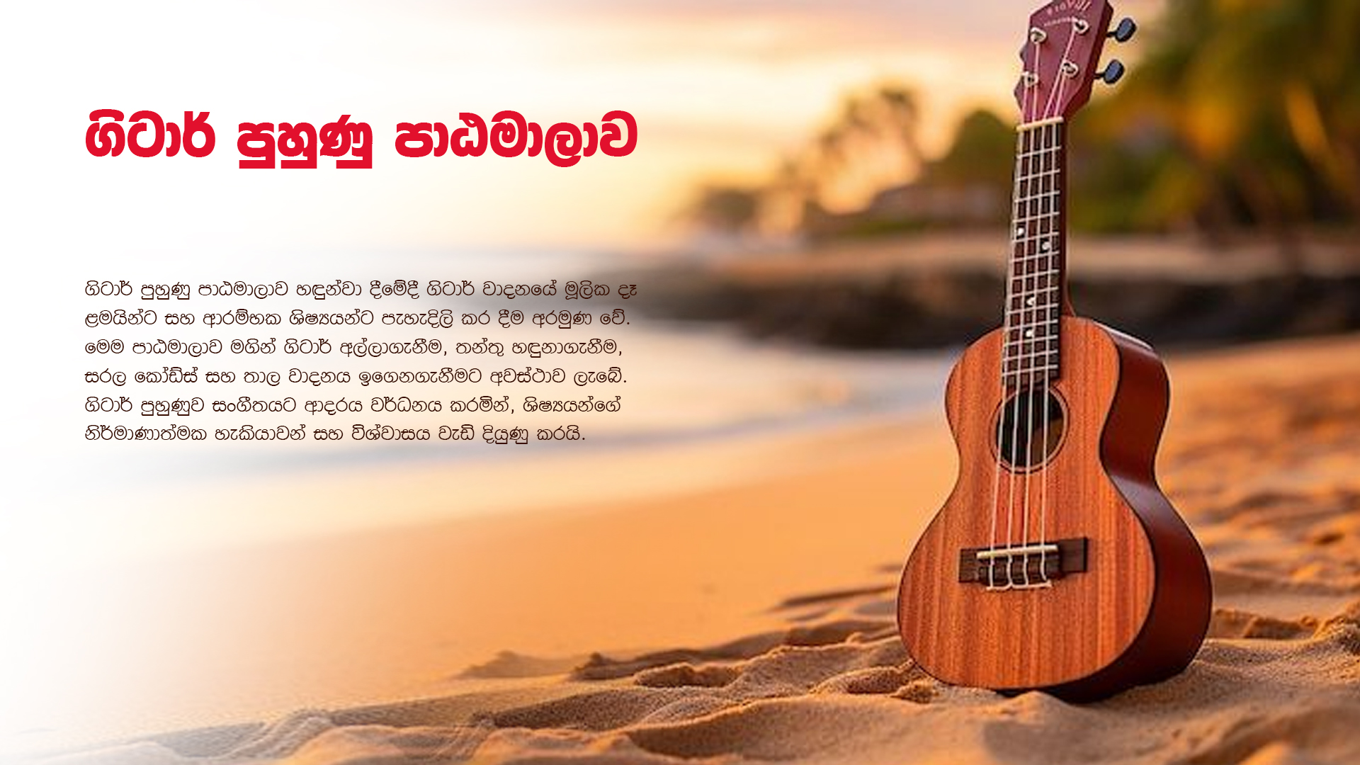 ගිටාර් පුහුණු පාඨමාලාව